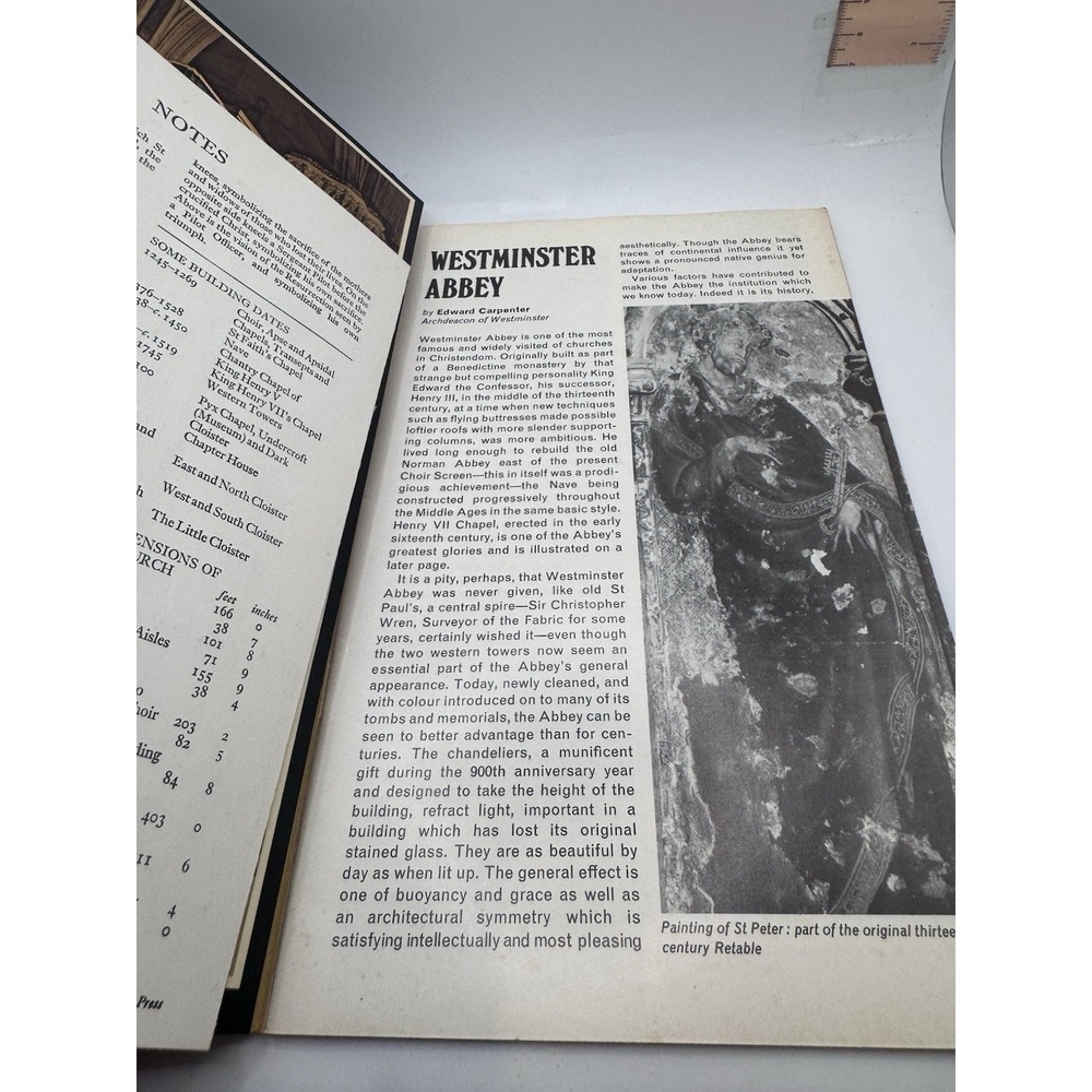 1971 WESTMINSTER ABBEY UK Great Britain Jarrold & Sons Guide Book Souvenir - Picture 3 of 6